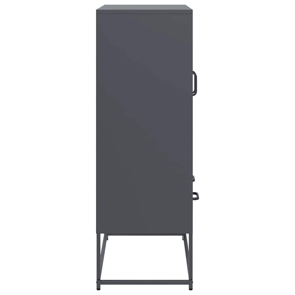 vidaXL Ντουλάπι Ανθρακί 68x39x111,5 εκ. από Χάλυβα