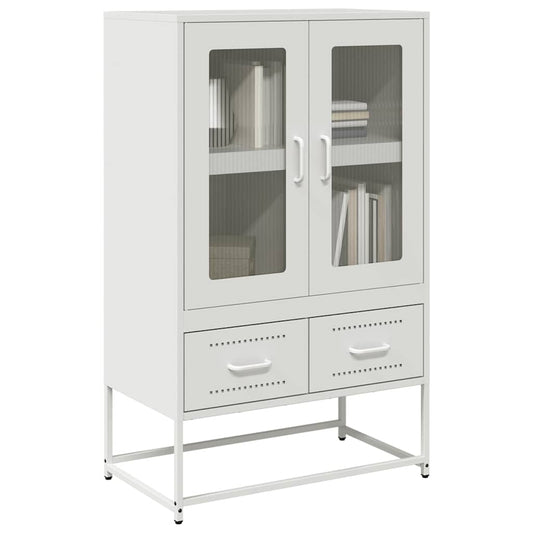 vidaXL Ντουλάπι Λευκό 68x39x111,5 εκ. από Χάλυβα