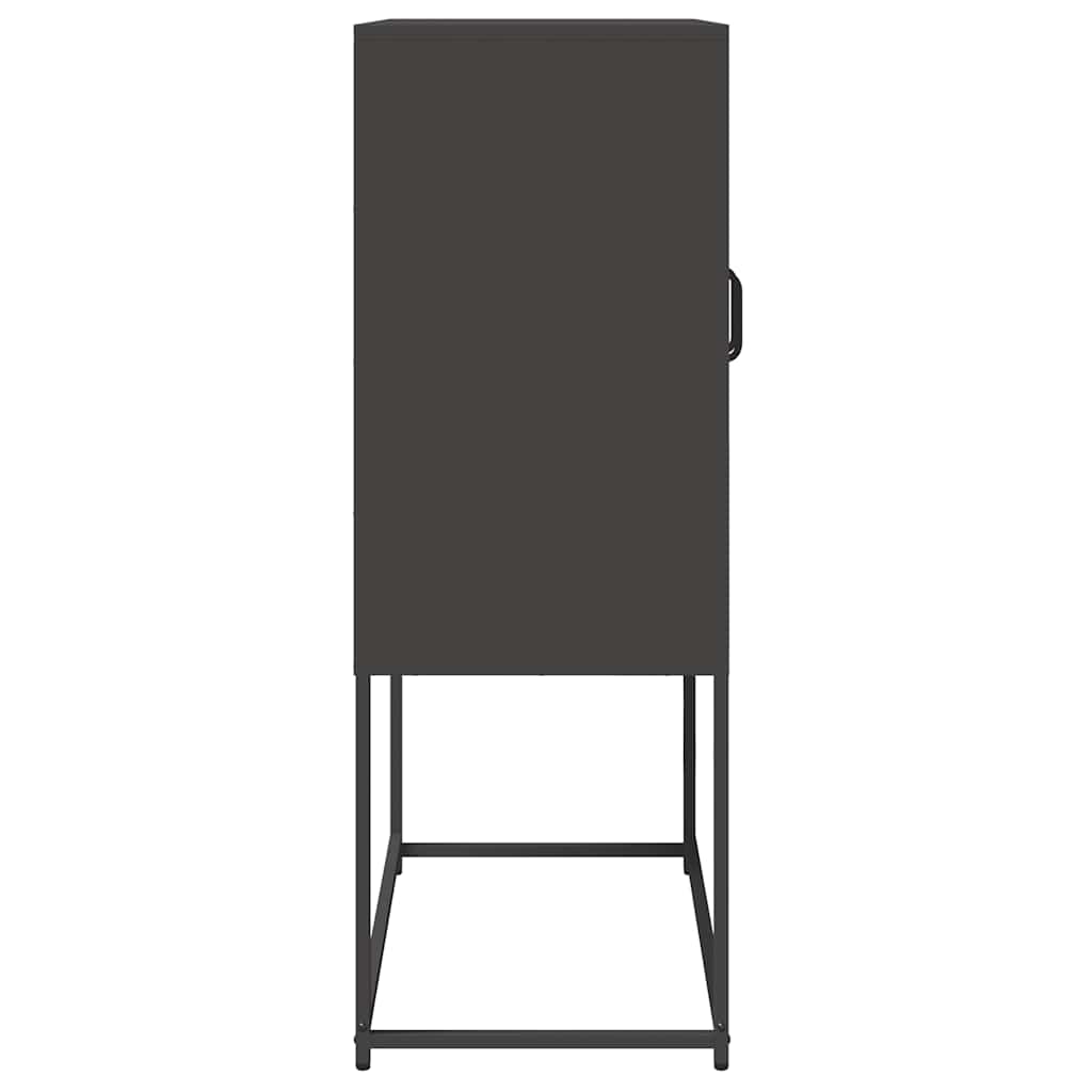 vidaXL Highboard Μαύρο 68x39x107 cm Ατσάλι