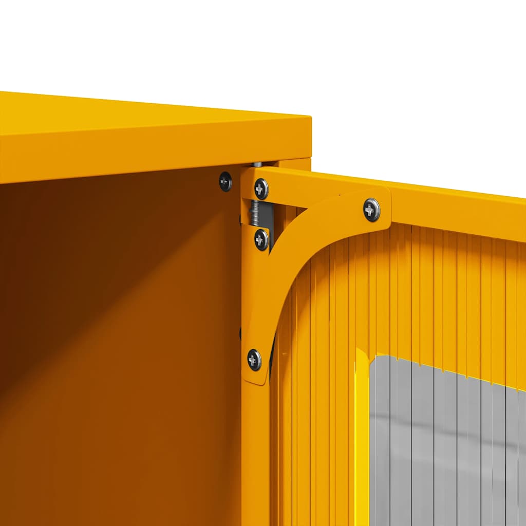 vidaXL Έπιπλο Τηλεόρασης Μουσταρδί Κίτρινο 68x39x60,5 εκ. από Ατσάλι