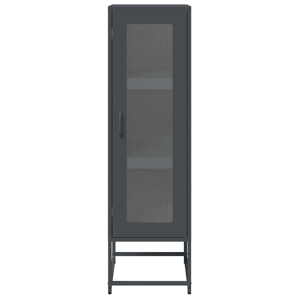 vidaXL Highboard Ανθρακί 36x39x123 cm Ατσάλι ψυχρής έλασης