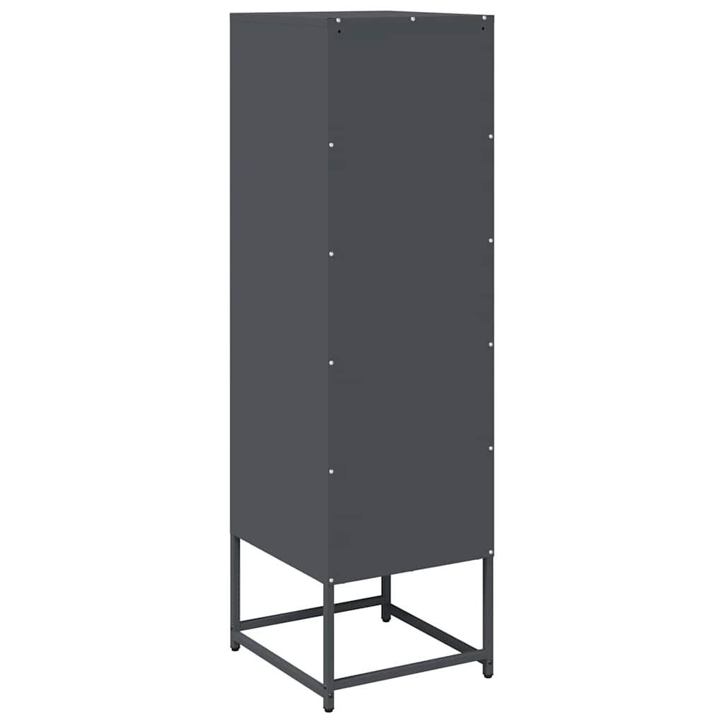 vidaXL Highboard Ανθρακί 36x39x123 cm Ατσάλι ψυχρής έλασης