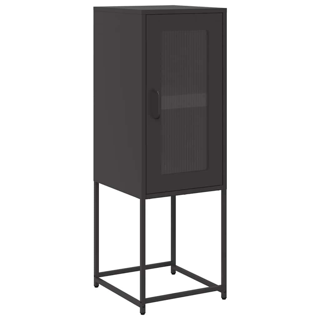 vidaXL Sideboard Μαύρο 36x39x107 cm από χάλυβα ψυχρής έλασης