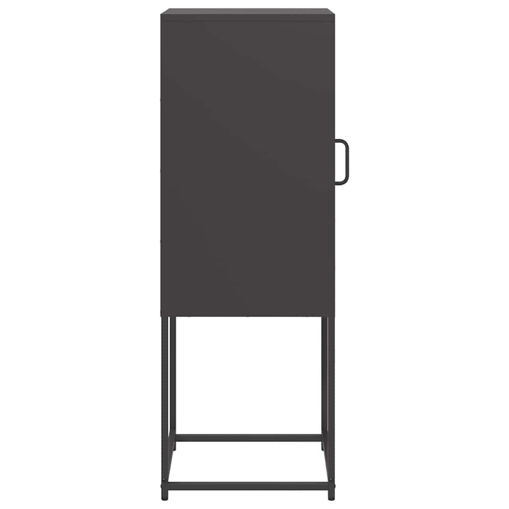 vidaXL Sideboard Μαύρο 36x39x107 cm από χάλυβα ψυχρής έλασης