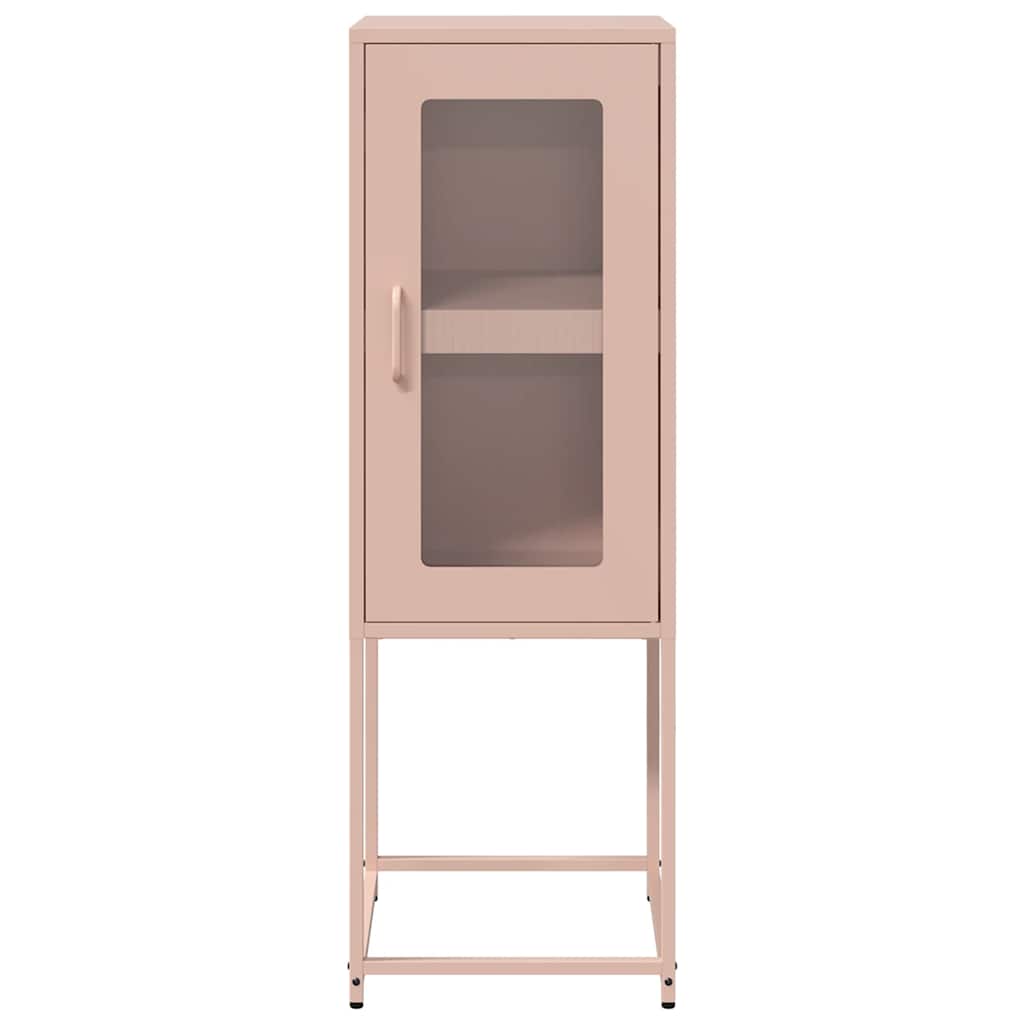 vidaXL Sideboard Ροζ 36x39x107 cm από χάλυβα ψυχρής έλασης