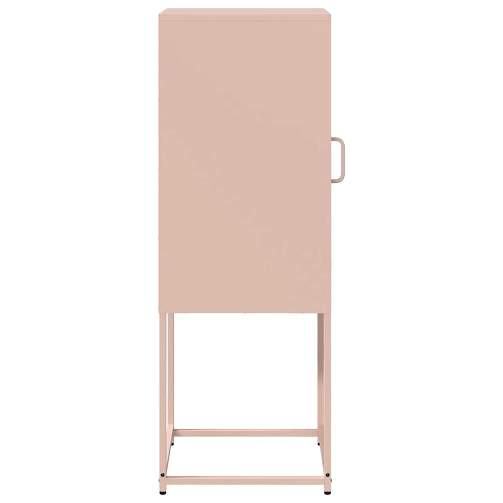 vidaXL Sideboard Ροζ 36x39x107 cm από χάλυβα ψυχρής έλασης