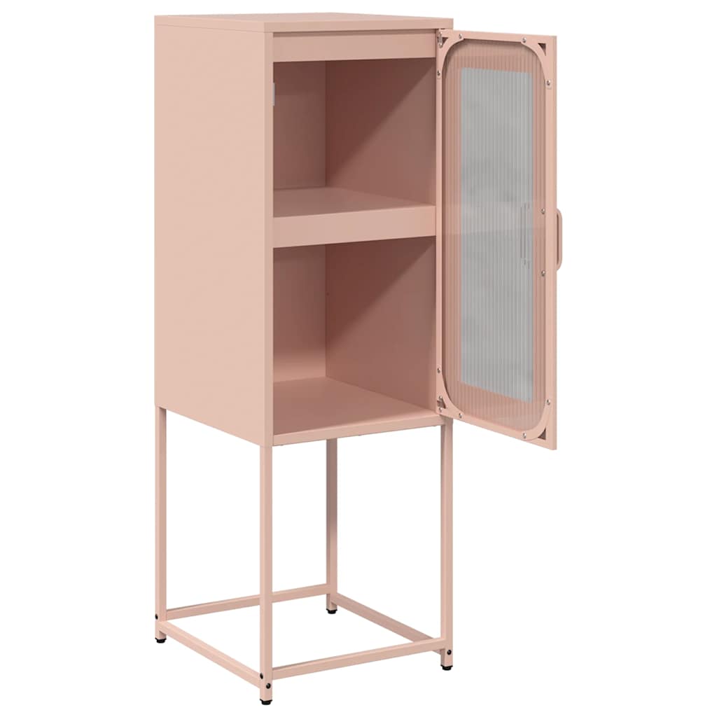 vidaXL Sideboard Ροζ 36x39x107 cm από χάλυβα ψυχρής έλασης
