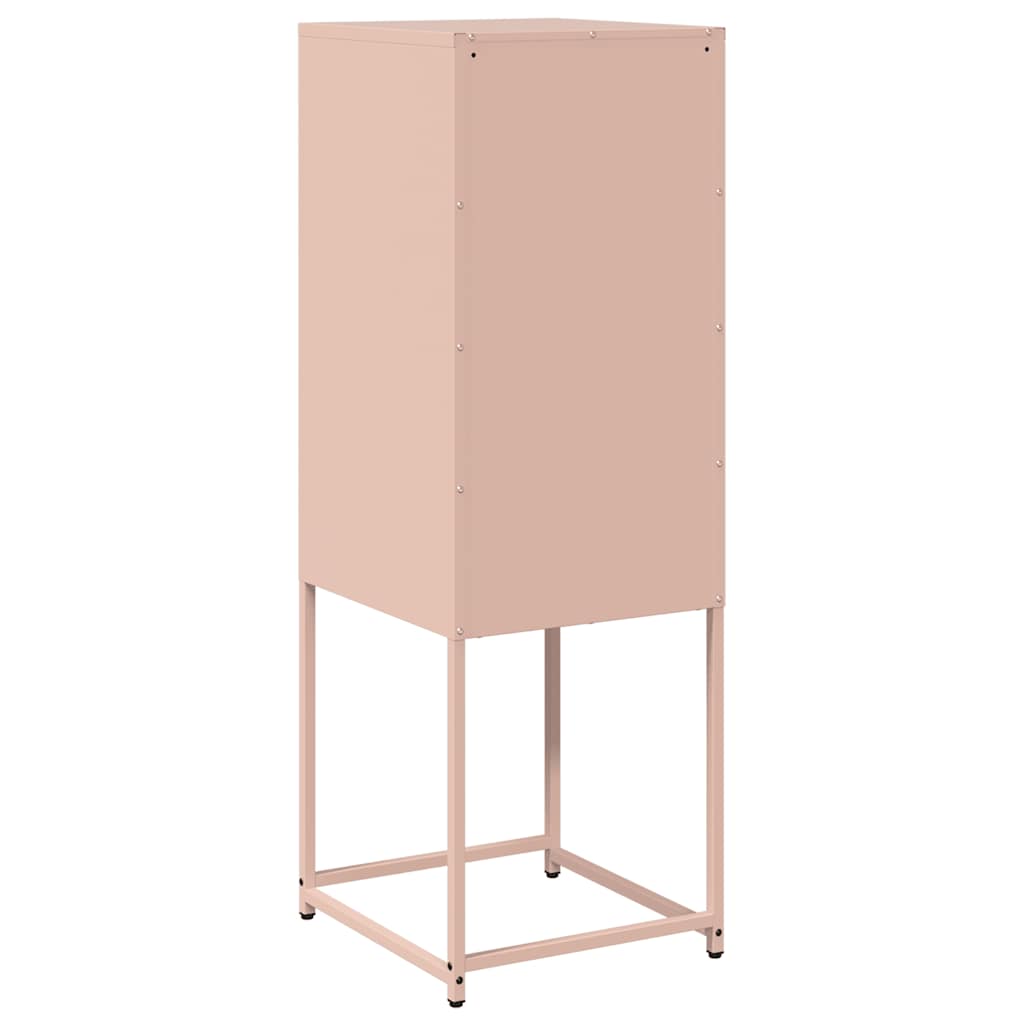 vidaXL Sideboard Ροζ 36x39x107 cm από χάλυβα ψυχρής έλασης