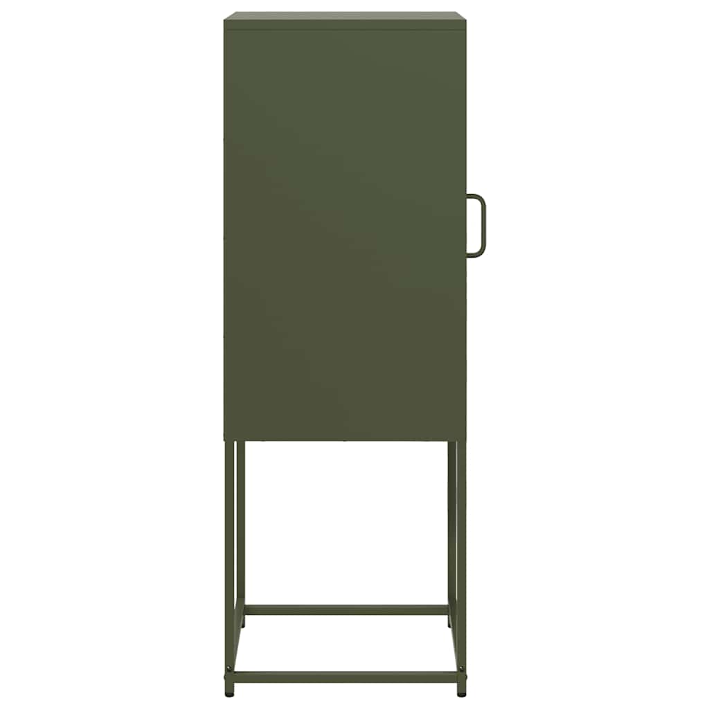 vidaXL Sideboard Ελαιοπράσινο 36x39x107 cm Ατσάλι ψυχρής έλασης