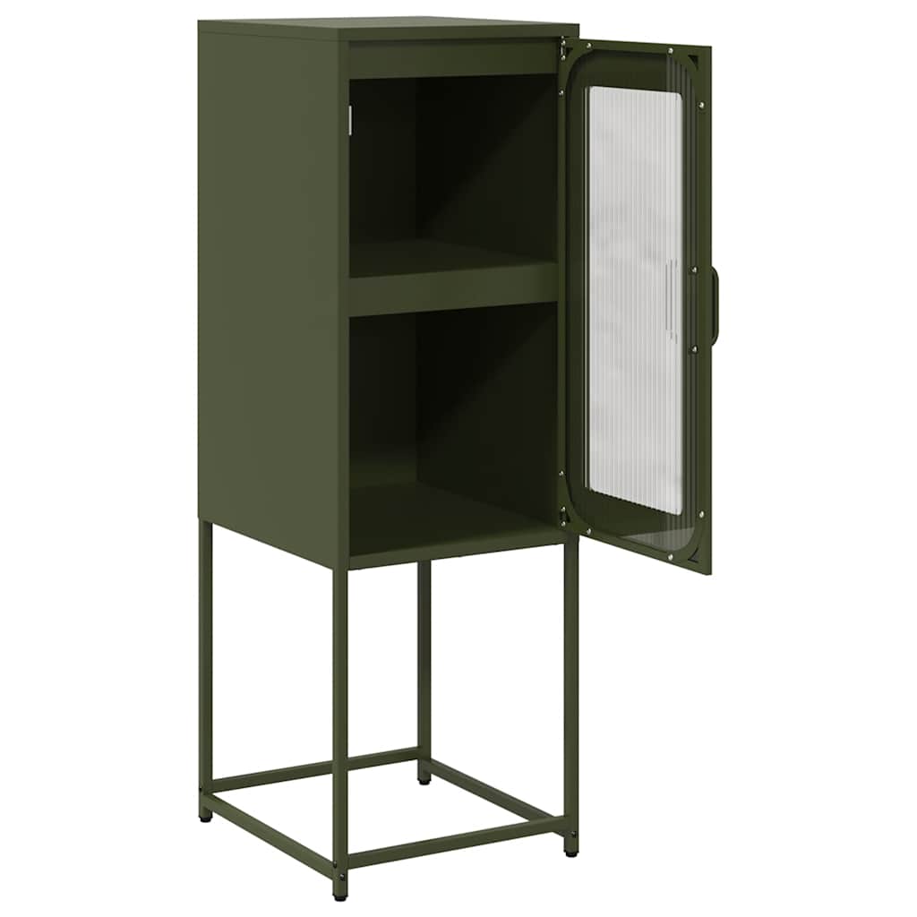 vidaXL Sideboard Ελαιοπράσινο 36x39x107 cm Ατσάλι ψυχρής έλασης