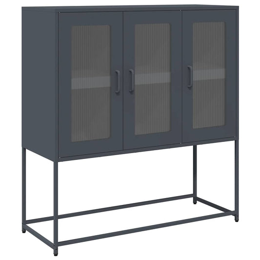 vidaXL Ντουλάπι Ανθρακί 100,5x39x107 εκ. από Χάλυβα Ψυχρής Έλασης