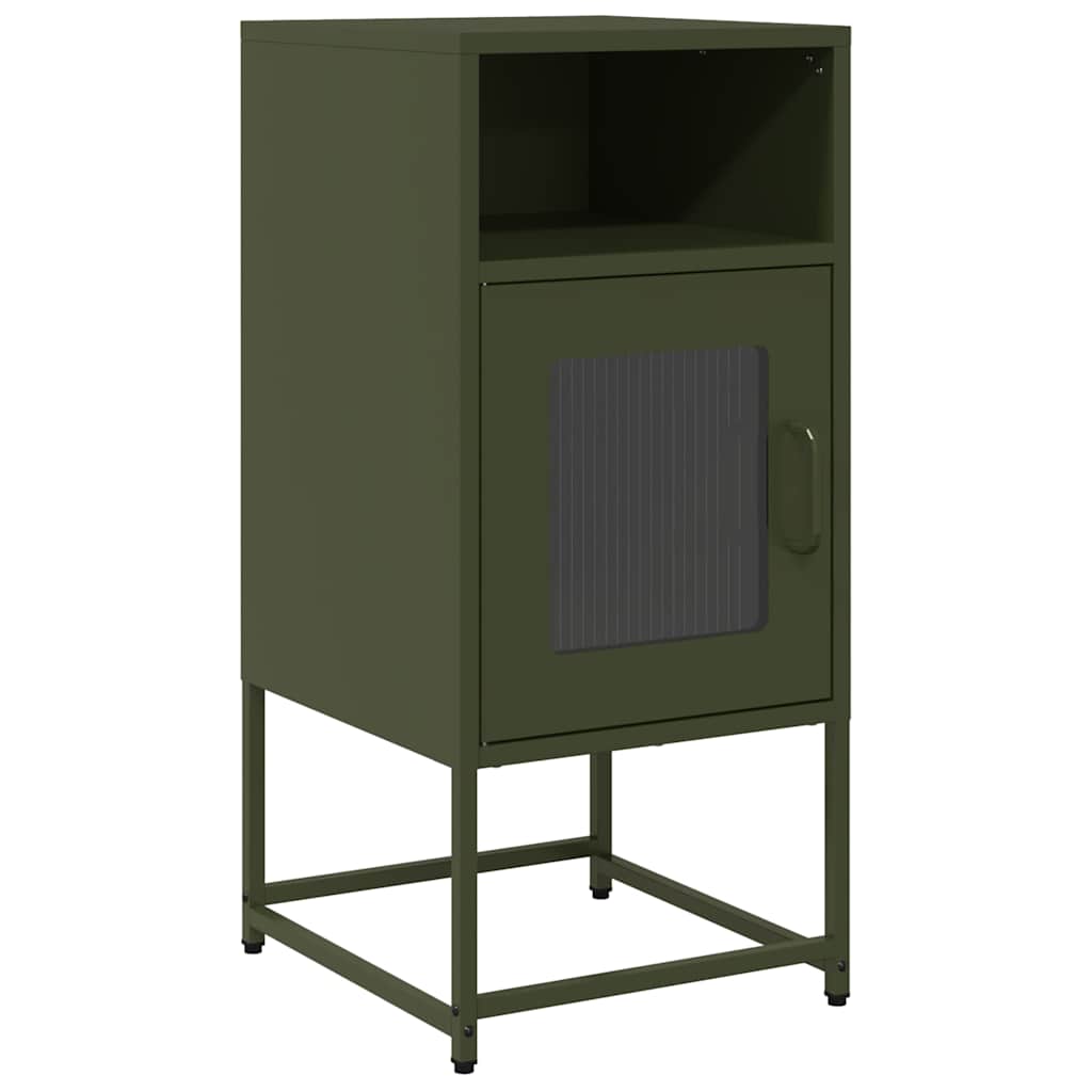 vidaXL Κομοδίνο ντουλάπι Ελαιοπράσινο 36x39x78 cm από