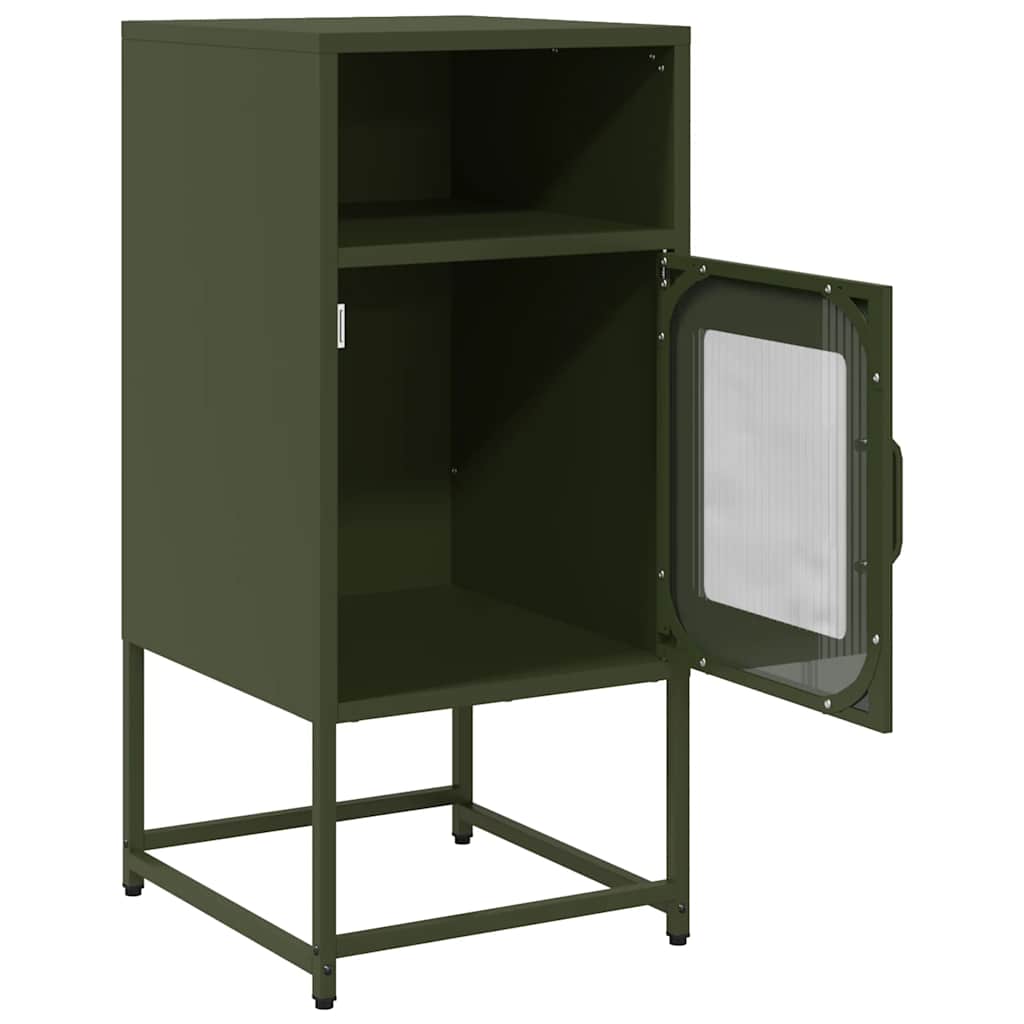 vidaXL Κομοδίνο ντουλάπι Ελαιοπράσινο 36x39x78 cm από
