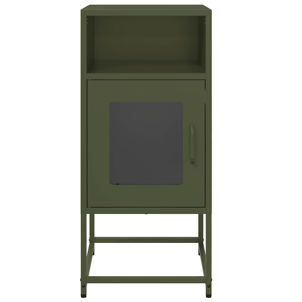 vidaXL Κομοδίνο ντουλάπι Ελαιοπράσινο 36x39x78 cm από
