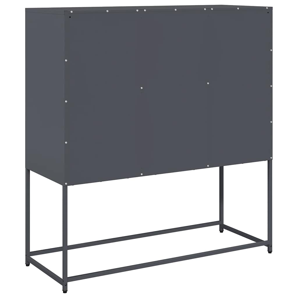 vidaXL Ντουλάπι Ανθρακί 100,5x39x107 εκ. από Χάλυβα Ψυχρής Έλασης