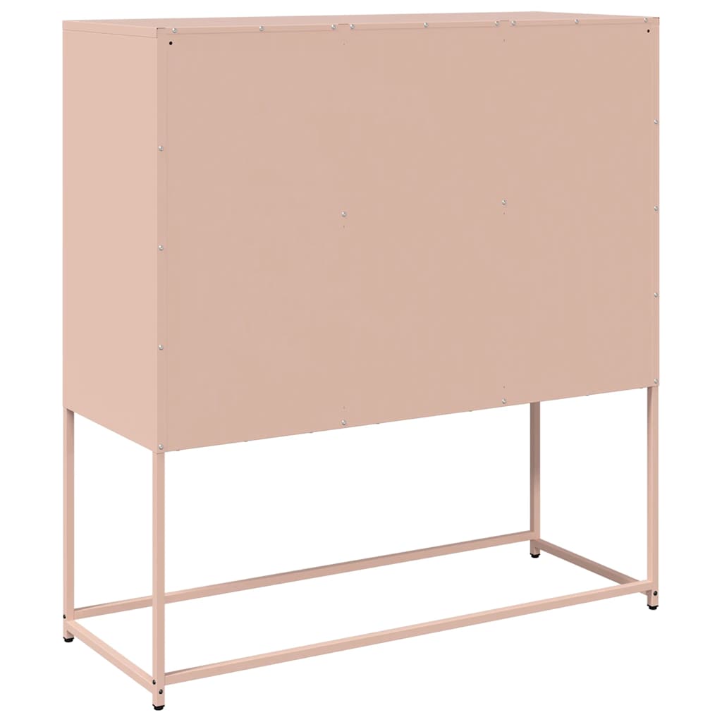vidaXL Ντουλάπι Ροζ 100,5x39x107 εκ. από Χάλυβα Ψυχρής Έλασης