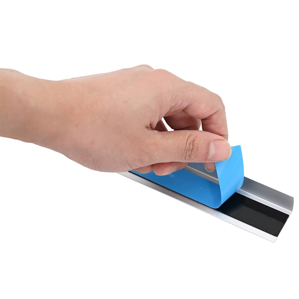 vidaXL Προστατευτικά ακμών σκάλας 10 pcs Ασημί 67 x 3 x 2 εκ.