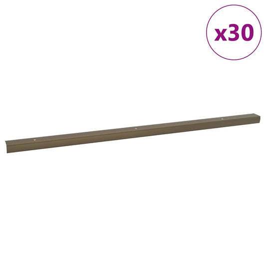 vidaXL Προστατευτικά ακμών σκάλας 30 τμχ. Καφέ 67 x 3 x 2 εκ.