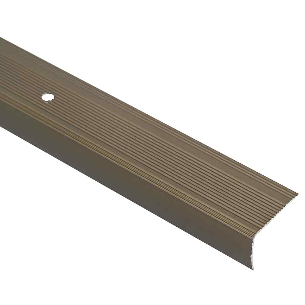 vidaXL Προστατευτικά ακμών σκάλας 10 pcs Καφέ 67 x 3.5 x 3 εκ.