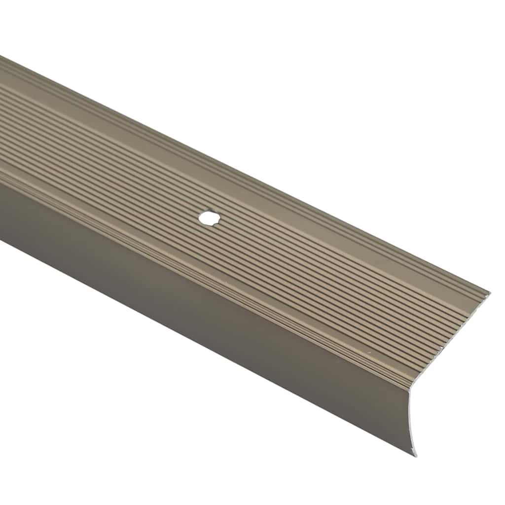 vidaXL Προστατευτικά ακμών σκάλας 10 pcs Μπρονζέ 67 x 3.5 x 3 εκ.