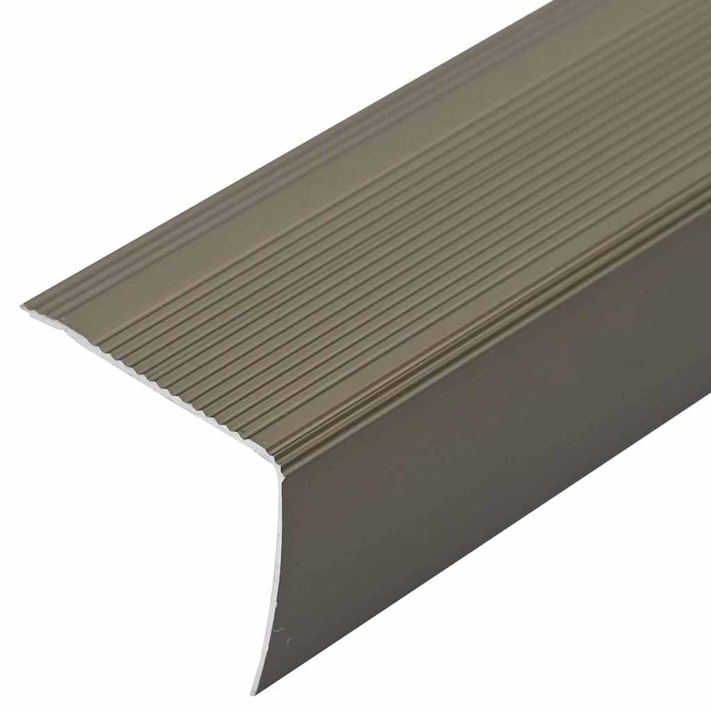 vidaXL Προστατευτικά ακμών σκάλας 10 pcs Μπρονζέ 67 x 3.5 x 3 εκ