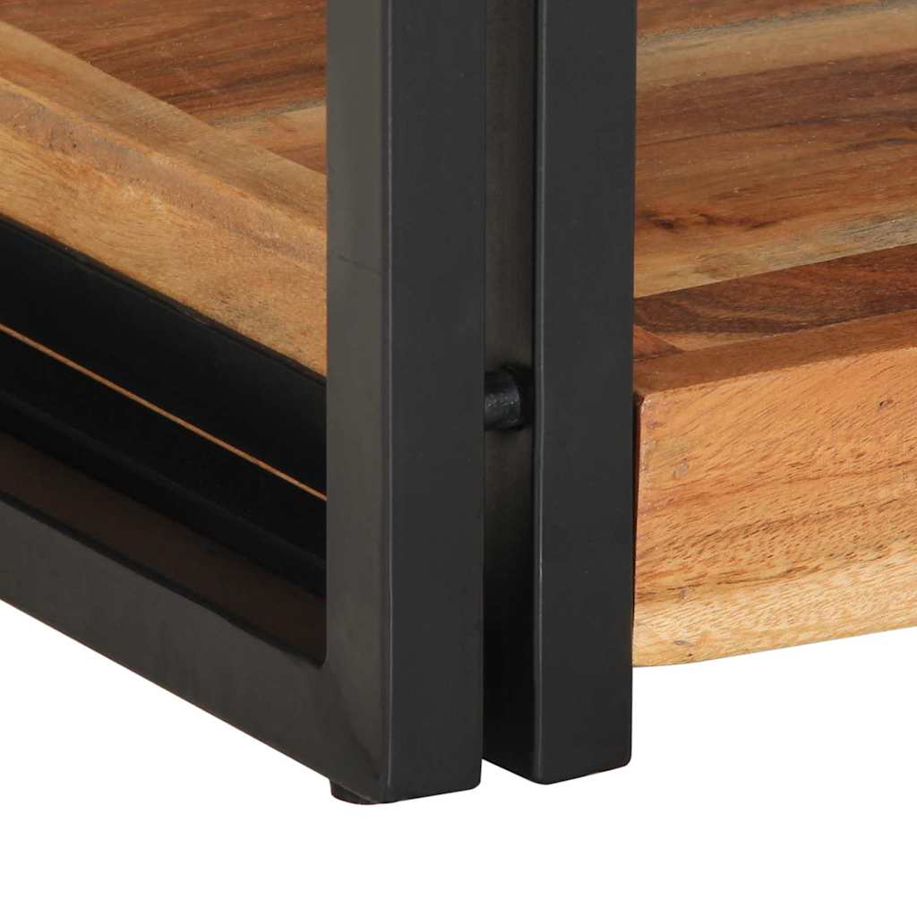 vidaXL Κομοδίνο με συρτάρι Καφέ 40 x 35 x 50 εκ. Μασίφ ξύλο ακακίας