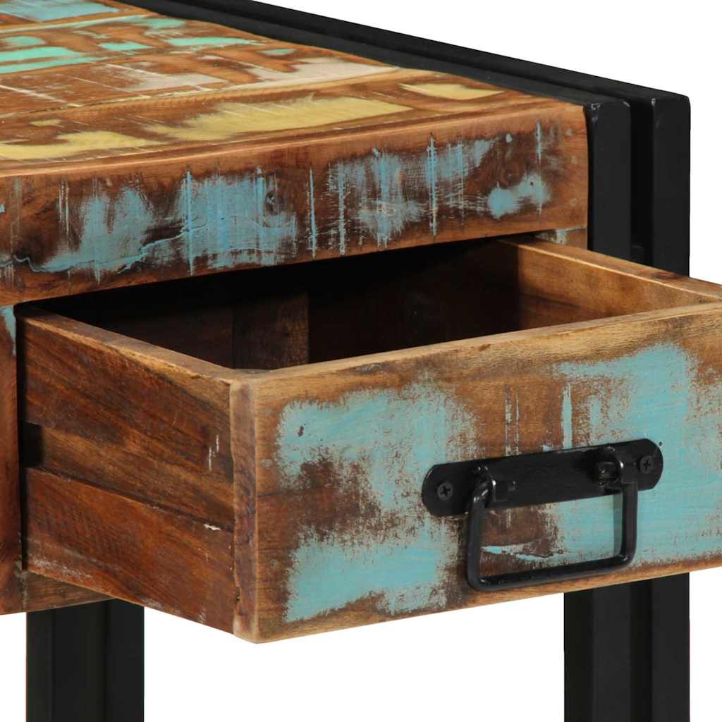 vidaXL Κομοδίνο Πολύχρωμο 40 x 40 x 50 cm Μασίφ ανακυκλωμένο ξύλο