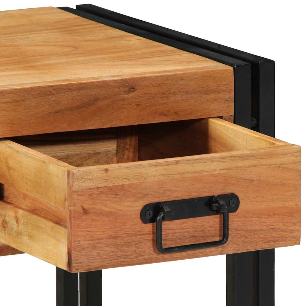 vidaXL Κομοδίνο με συρτάρι Καφέ 40 x 40 x 50 cm Μασίφ ξύλο ακακίας