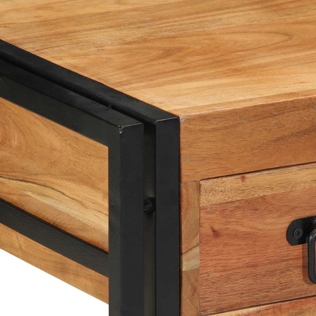 vidaXL Κομοδίνο 2 pcs Καφέ 40 x 40 x 50 cm Μασίφ ξύλο ακακίας