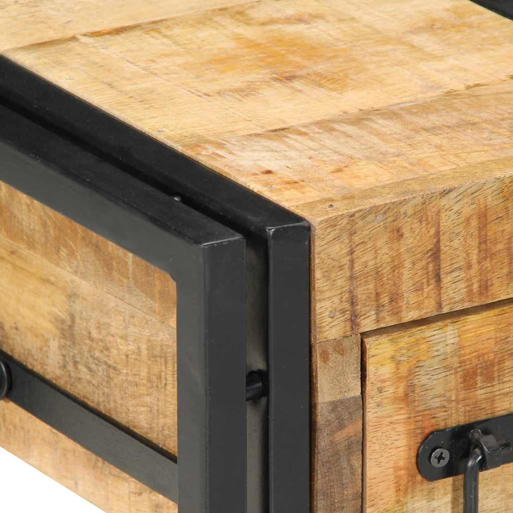 vidaXL Κομοδίνο 2 pcs Καφέ 30 x 30 x 40 cm Μασίφ ξύλο μάνγκο