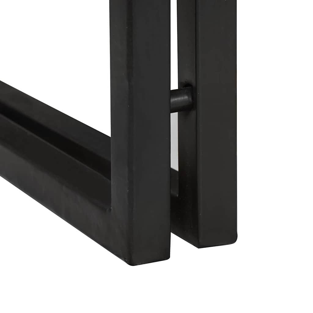 vidaXL End Table Καφέ και Μαύρο 30 x 30 x 40 cm Στερεό Ξύλο Ακακίας