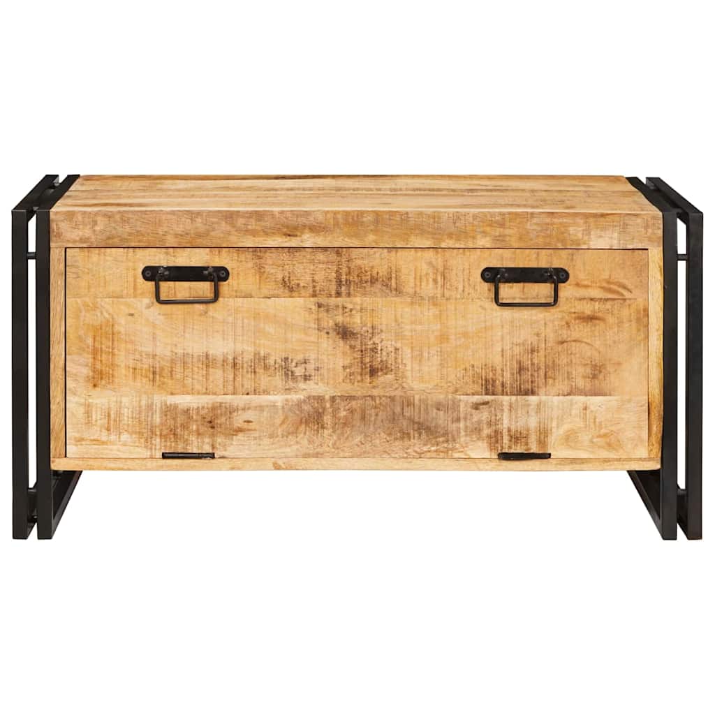 vidaXL Ντουλάπα Παπουτσιών Καφέ 90 x 38 x 45 εκ. Μασίφ ξύλο μάνγκο