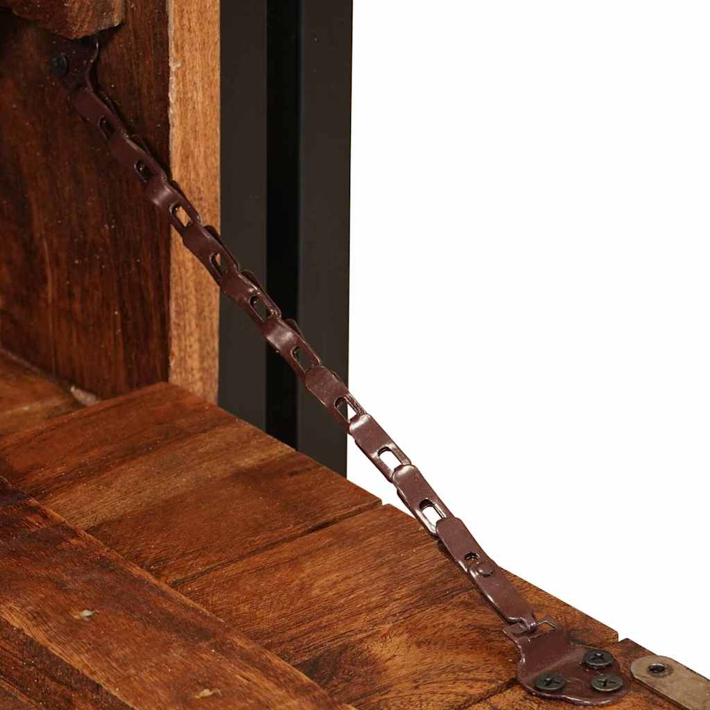 vidaXL Ντουλάπα Παπουτσιών με ράφι Καφέ Μασίφ ανακυκλωμένο ξύλο