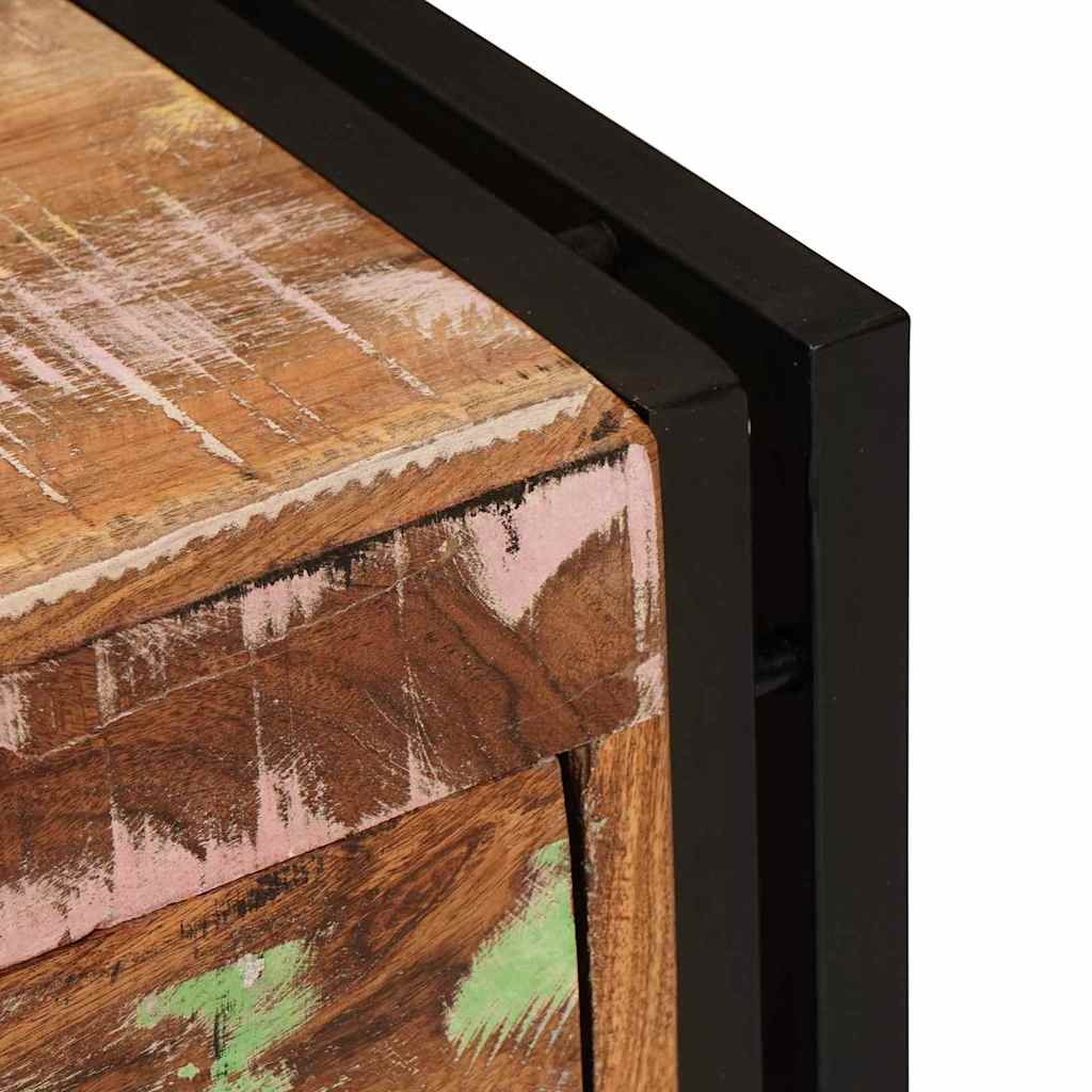 vidaXL Ντουλάπα Παπουτσιών με ράφι Καφέ Μασίφ ανακυκλωμένο ξύλο