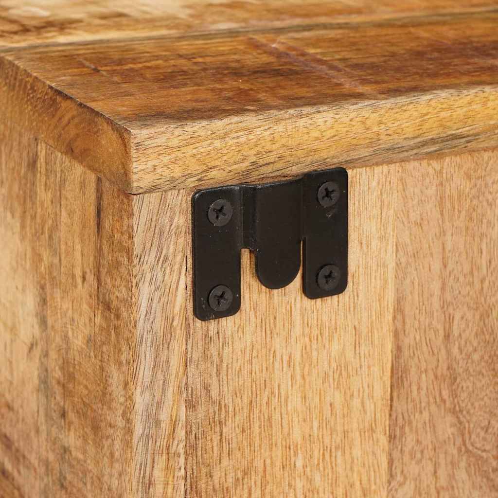 vidaXL Κομοδίνο Καφέ 35 x 33 x 48 εκ Στερεό ξύλο μάνγκο