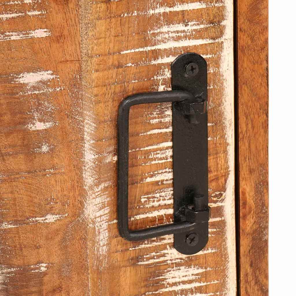 vidaXL Κομοδίνο Καφέ 35 x 33 x 48 εκ Ανακτημένο Στερεό Ξύλο