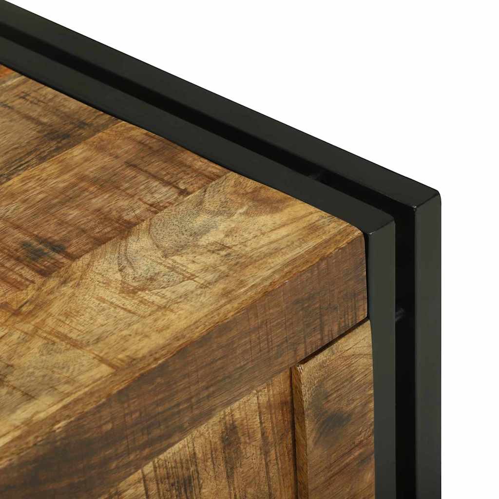 vidaXL Κουτί αποθήκευσης Καφέ και Μαύρο 50 x 50 x 50 cm