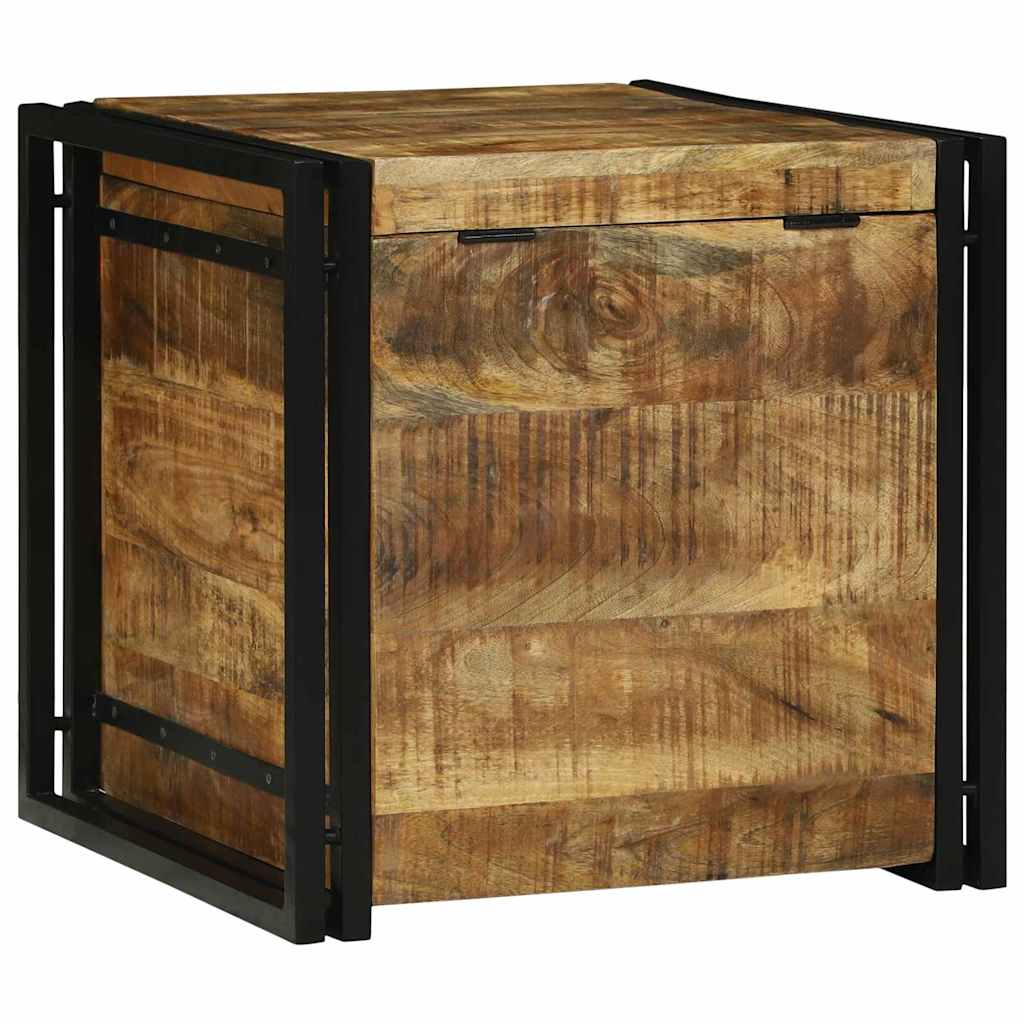 vidaXL Κουτί αποθήκευσης Καφέ και Μαύρο 50 x 50 x 50 cm