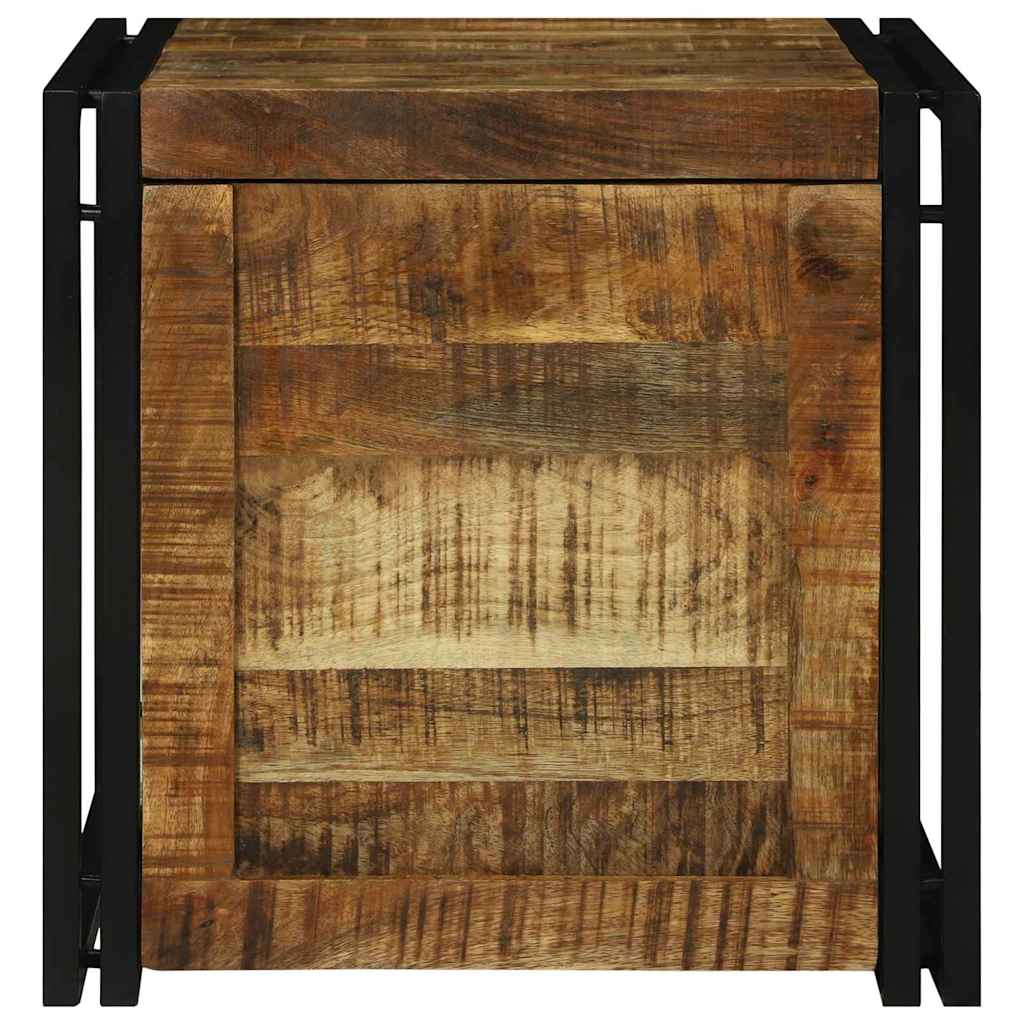 vidaXL Κουτί αποθήκευσης Καφέ και Μαύρο 50 x 50 x 50 cm
