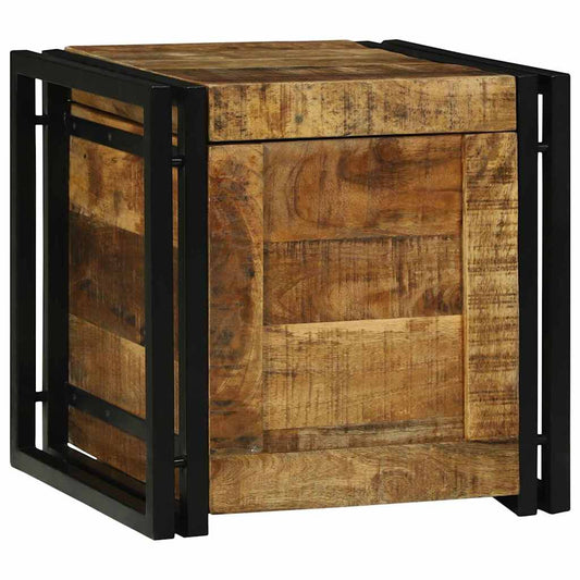 vidaXL Κουτί αποθήκευσης Καφέ και Μαύρο 40 x 40 x 40 cm