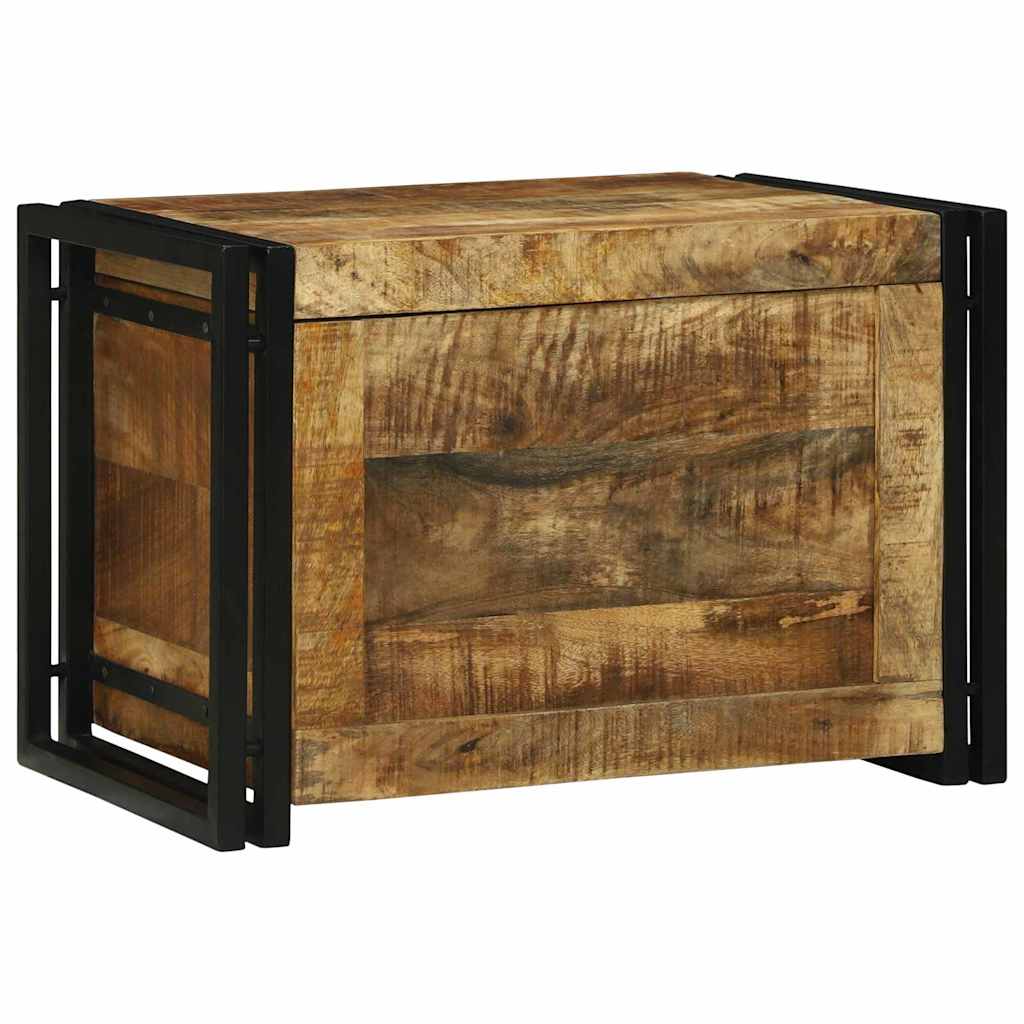 vidaXL Κουτί αποθήκευσης Καφέ και Μαύρο 60 x 40 x 41 εκ