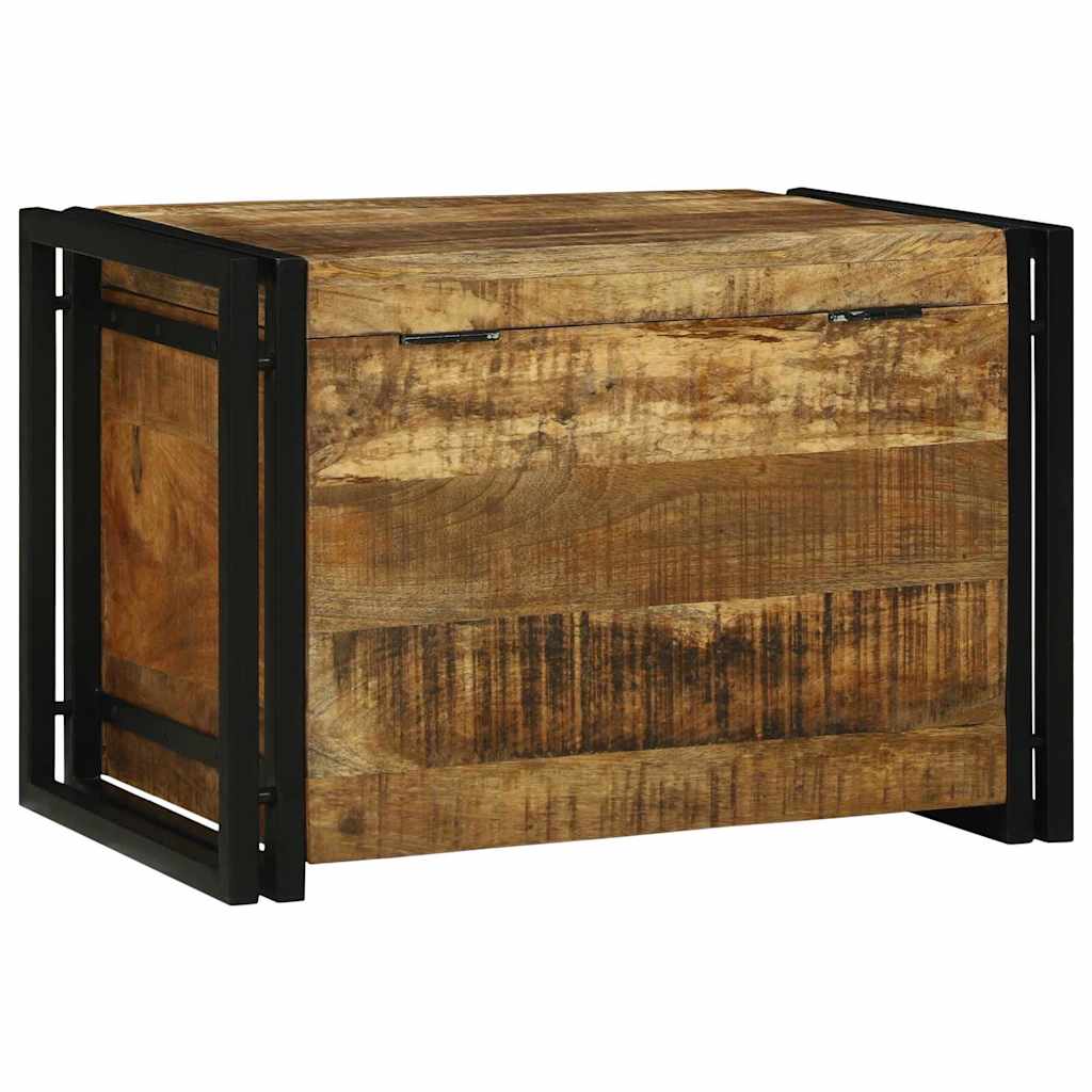 vidaXL Κουτί αποθήκευσης Καφέ και Μαύρο 60 x 40 x 41 εκ