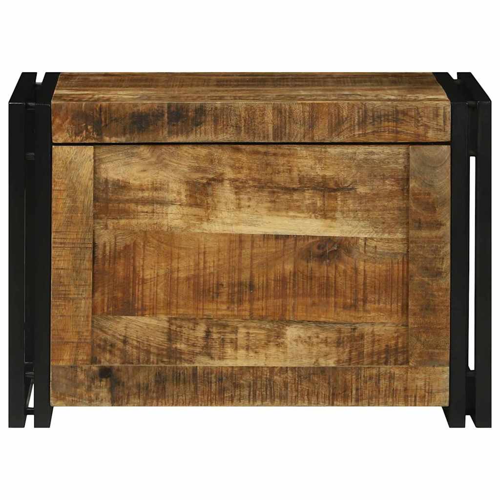 vidaXL Κουτί αποθήκευσης Καφέ και Μαύρο 60 x 40 x 41 εκ