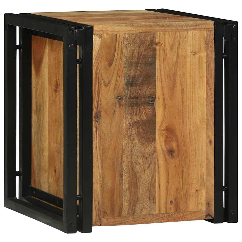 vidaXL Ράφι κρασιών 34.5x35x39 εκ. μασίφ ξύλο ακακίας