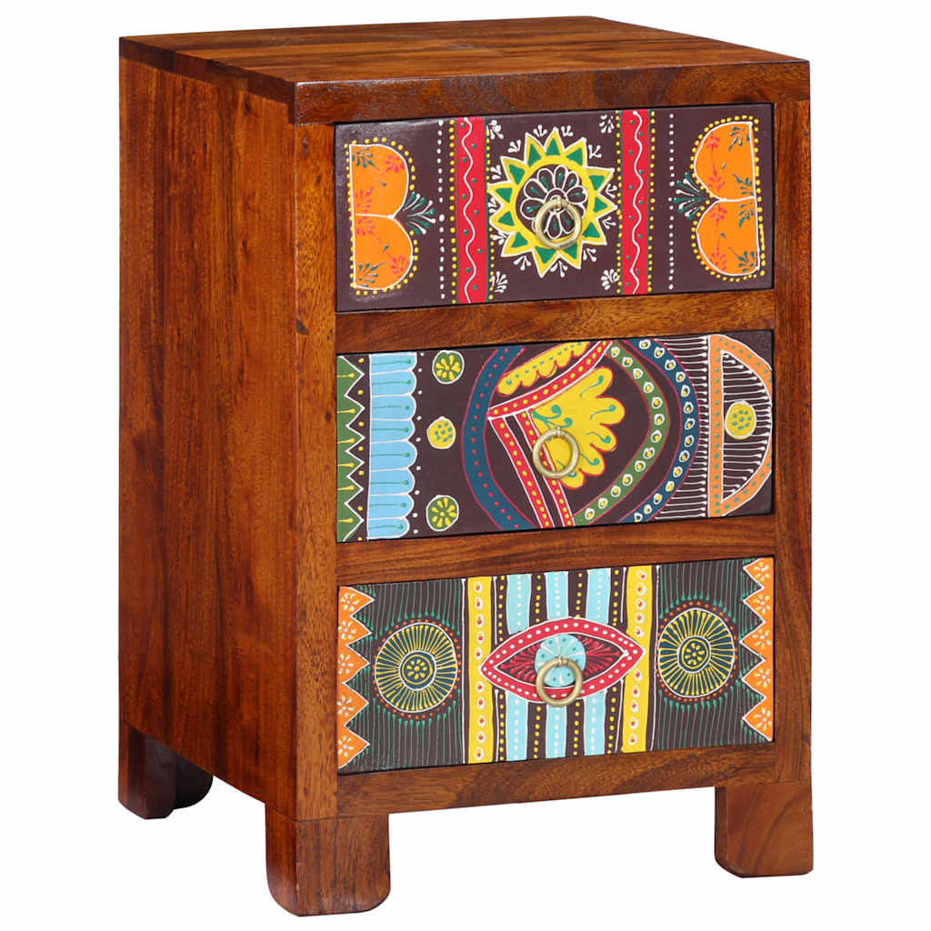 vidaXL Κομοδίνο 40x40x60 cm από μασίφ ξύλο ακακίας