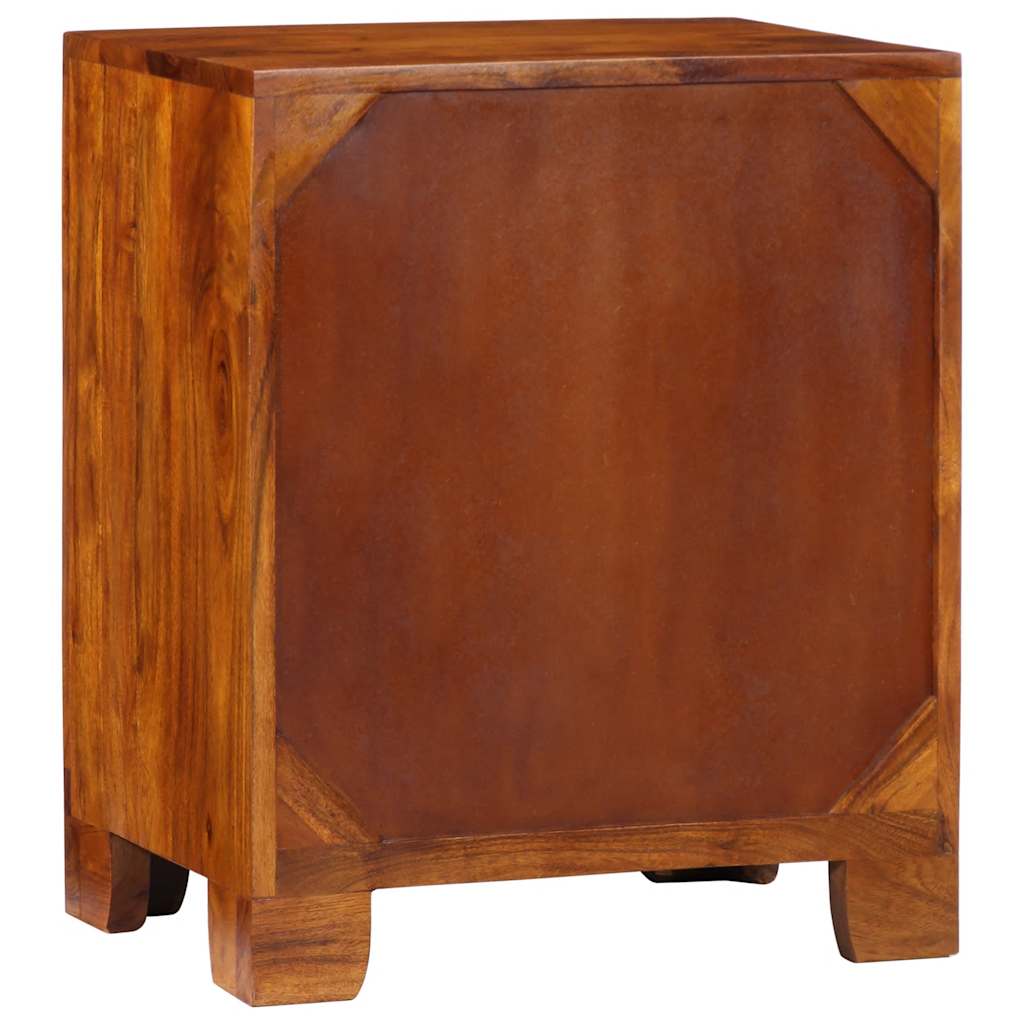 vidaXL Sideboard Πολύχρωμο 50x35x60 μασίφ ξύλο ακακίας
