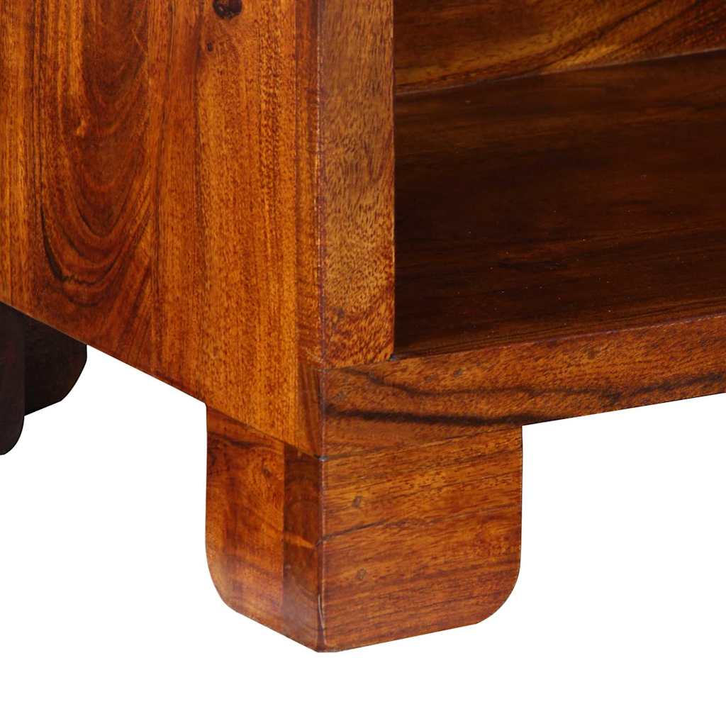 vidaXL Ντουλάπα Παπουτσιών Καφέ 55 x 35 x 75 εκ Μασίφ ξύλο ακακίας