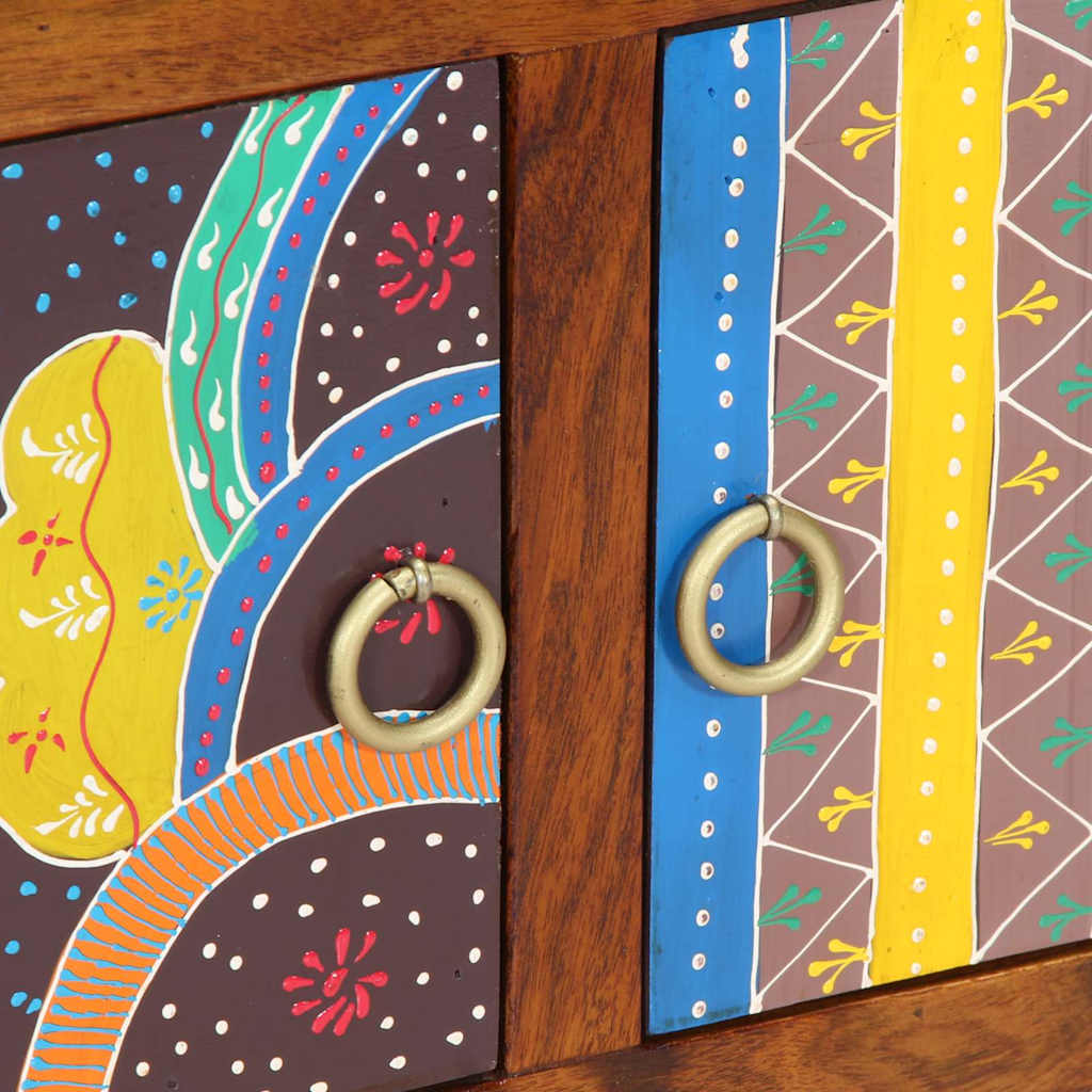 vidaXL Ντουλάπα Παπουτσιών Καφέ 90 x 35 x 55 εκ. Μασίφ ξύλο ακακίας