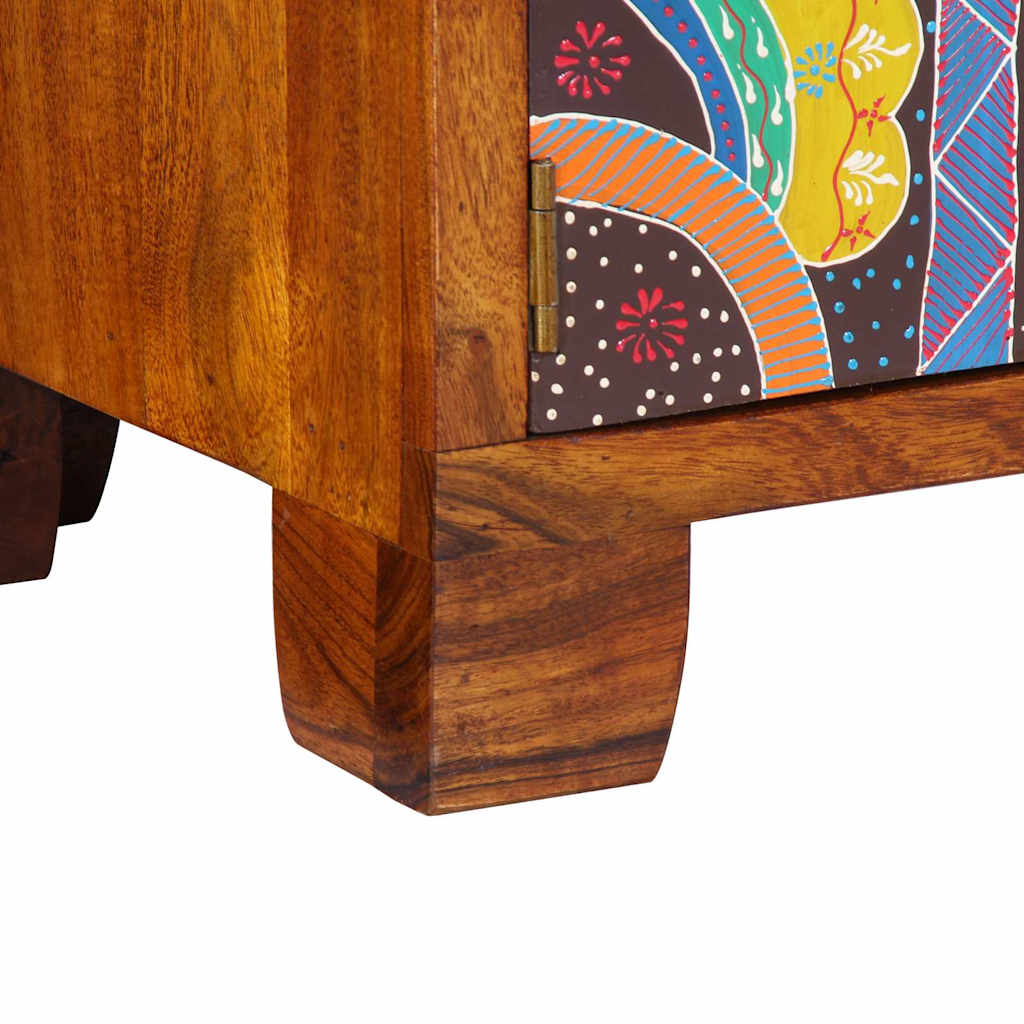 vidaXL Ντουλάπα Παπουτσιών Καφέ 90 x 35 x 55 εκ. Μασίφ ξύλο ακακίας