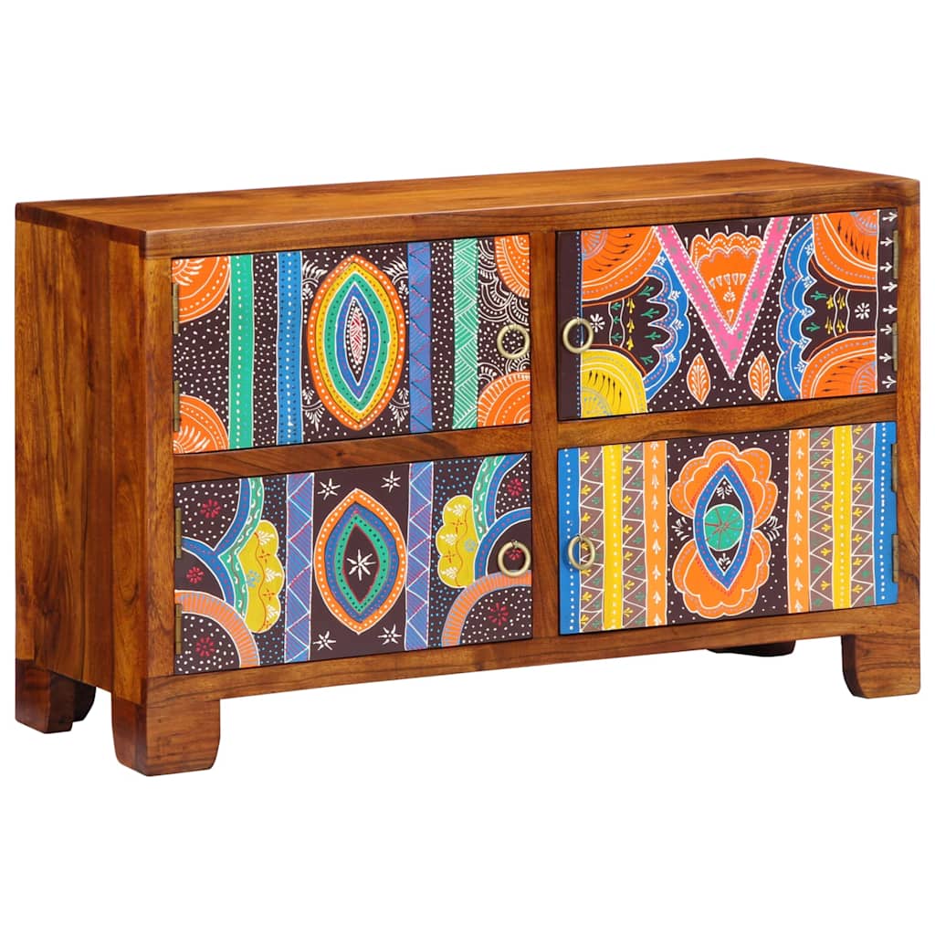 vidaXL Ντουλάπα Παπουτσιών Καφέ 90 x 35 x 55 εκ. Μασίφ ξύλο ακακίας